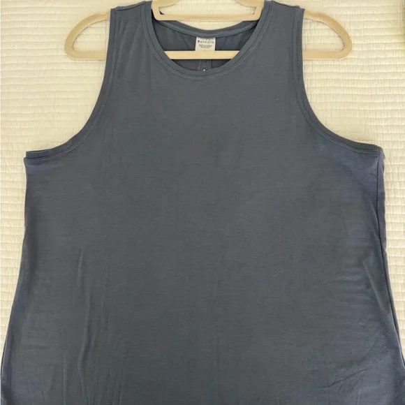 Athleta With Ease Open Back Tank blue gray size large - Picture 3 of 9